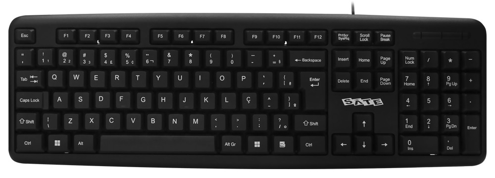 Teclado Satellite AK-951 USB - Black (Portugués)